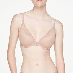 NEW ThirdLove 24/7 Classic Uplift Plunge Bra Smooth Taupe 36D NWOT